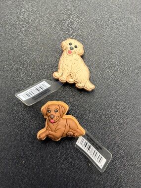 Crocs authentic cute Dog Shoe Charms jibbitz - Set of 2
